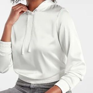 EXPRESS • Silky Cropped Hoodie *NWOT*
